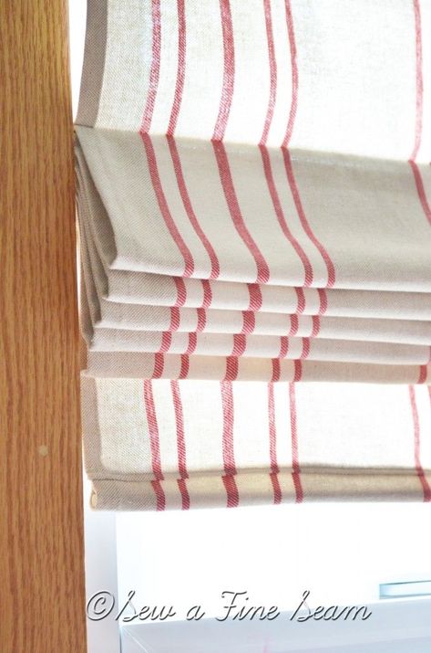 Roman Shade Tutorial, Diy Roman Shades, Faux Roman Shades, Flat Roman Shade, Diy Window Treatments, Custom Roman Shades, No Sew Curtains, Diy Shades, Roman Shade