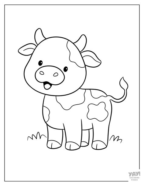 Cow Coloring Pages (Free Printables) Cute Coloring Pages for Kids cuteanimal #grayscalecoloringpage #coloringpagespdf. Farm Theme Coloring Pages, Free Printable Cow Pictures, Free Western Coloring Pages, Cow Crafts For Preschoolers, Cow Worksheets Preschool, Cow Art Preschool, Preschool Cow Craft, Free Cow Printables, Cute Cow Coloring Pages