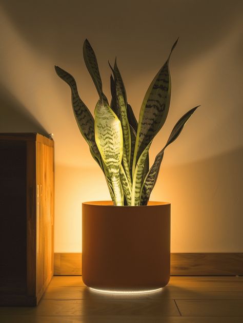 Grow Lights for Snake Plants: LED Light Emitting Diodes Snake Plants Decor, Indoor Plant Lighting Ideas, Indoor Grow Light Ideas, Indoor Floor Plants, Snake Plant Decor, Indoor Plant Lights, Indoor Grow Lights, Yucca Plant, Snake Plants