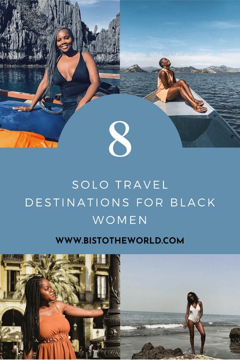 8 Best Solo Travel Destinations for Black Women - Bis To The World Solo Female Travel Usa, Best Solo Travel, Safest Places To Travel, Solo Trips, Vacay Ideas, Solo Vacation, 2022 Goals, Solo Traveling, Travelling Tips