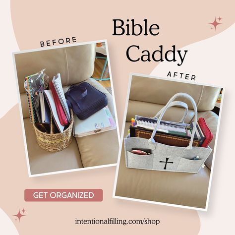 In the words of IF Community member, Donna B., “When it comes to Bible Study, we need ALL the support we can get, and this caddy does that literally!” Our Bible Study Caddy — now available in 2 colors — are the perfect addition to your Bible study needs. Get organized and have all of the most important study tools + resources at your fingertips! PLUS, new to the shop, ADD ON a Bible Study Starter Pack to get a list of recommended items to pack for gifts this Easter: • Adult Starter Pack • ... Easter Adult, Literacy Coach, Literacy Coaching, Study Tools, Women Helping Women, Get Organized, Starter Pack, Getting Organized, The Words