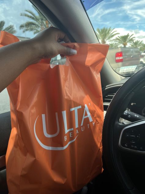 Ulta Shopping Bag, Ulta Bag Aesthetic, Ulta Store Aesthetic, Woredrobe Aesthetic, Ulta Shopping Aesthetic, Ulta Aesthetic Store, Orange Girly Aesthetic, Ulta Beauty Aesthetic, Target Aesthetic Photos