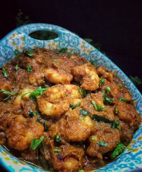 South Indian Prawn Recipes, Prawn Masala Recipes, Spicy Prawn Recipes, Prawn Gravy, Prawns Recipes, Prawn Masala, Spicy Gravy, Prawn Dishes, Spicy Prawns