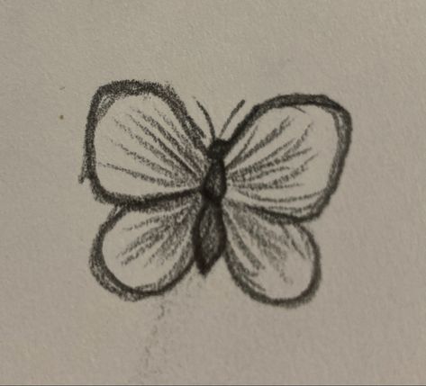 Easy To Draw Skull, Easy Doodles Drawings Cute, Butterfly Doodles Simple, Art Sketches Cute, Doodles Simple, Cute Easy Doodles, Easy Doodles, Cute Sketches, Cool Pencil Drawings