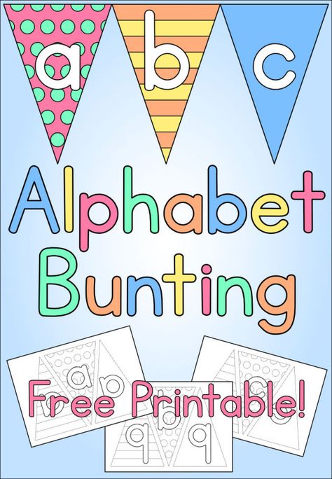 Alphabet Bunting - Free Printable - Kids Crafts - Learning Letters Bunting Template Printable Free, Esl Crafts, Alphabet Bunting, Bunting Printable, Bunting Ideas, Bunting Template, Free Printable Banner Letters, Alphabet Letter Templates, Preschool Room