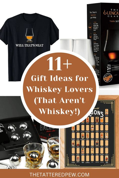 11+ Gift Ideas for Whiskey Lovers (That Aren’t Whiskey!) Bourbon Accessories, Alcohol Gifts For Men, Whiskey Gifts Basket, Diy Whiskey, Whiskey Accessories, Personalized Whiskey Decanter, Jameson Whiskey, Bourbon Gifts, Whisky Cocktails