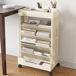 Movable Bookshelf, Mobile Bookshelf, Rolling Bookshelf, Rolling Carts, Book Cart, Cart With Wheels, Scrapbook Storage, Rolling Storage Cart, Bookcase Organization