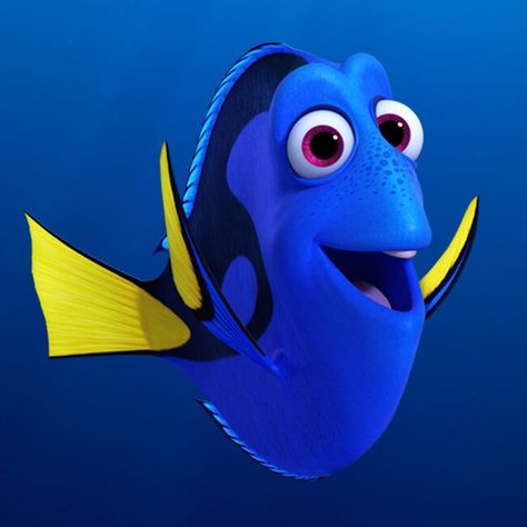 Finding Dory Aesthetic, Blue Characters Disney, Dory Aesthetic, Hear Me Out Women, Dori Fish, Dory From Finding Nemo, Dory Drawing, Nemo And Dory, Finding Nemo Characters