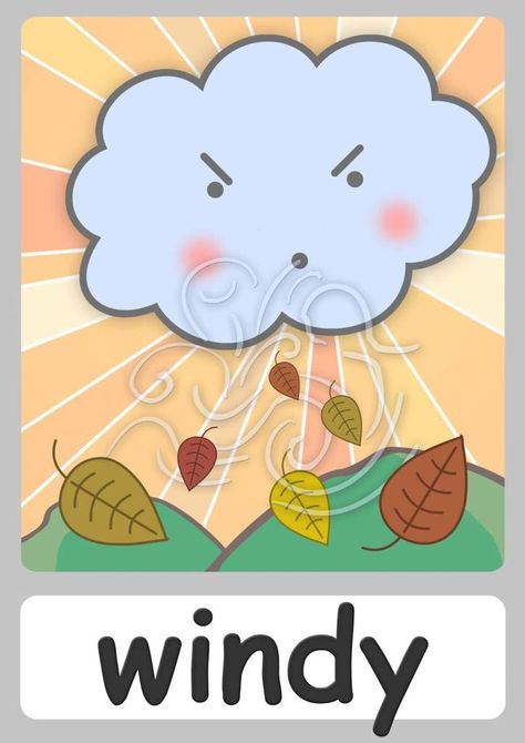 Weather flashcards - Teach the Weather - FREE Flashcards & Posters! Weather Chart Ideas, Weather Kindergarten, Flashcards For Kindergarten, Weather Flashcards, Weather For Kids, Weather Activities Preschool, Teaching Weather, Preschool Charts, Weather Worksheets