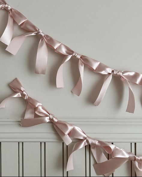 18th Birthday Inspiration, Ribbon Bow Aesthetic, Feminine Baby Shower Ideas, Ribbon Birthday Cake, Bow Wall Decor, Coquette Party Ideas, Pink Bows Aesthetic, Bow Party Decor, Bow Room Decor