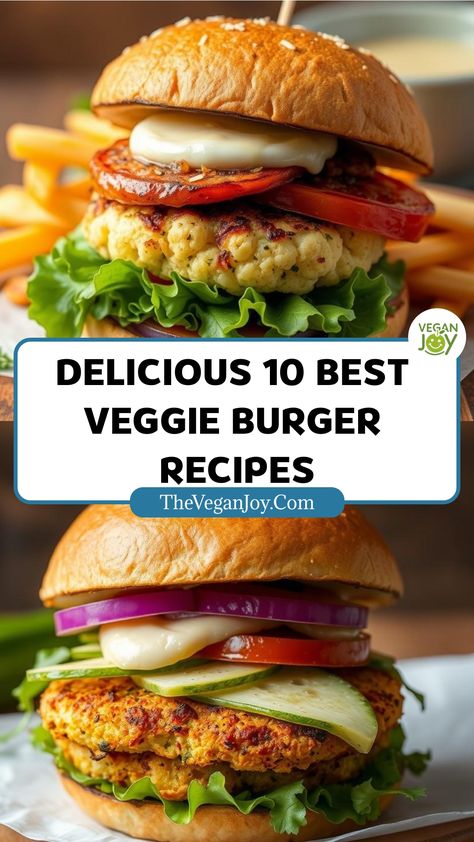 Guilt-free indulgence: 10 veggie burgers that taste like heaven Burger Recipes Vegetarian, Vegetable Burger Patties, Veggie Burger Patty, Homemade Veggie Burger, Veg Burgers Recipe, Veggie Burger Recipes, Burgers Vegetarian, Vege Burgers, Tempeh Burger