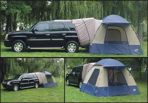 Tent Camping Beds, Camping Gear Gadgets, Kangoo Camper, Tailgate Tent, Zelt Camping, Suv Tent, Camping Bedarf, Suv Camping, Truck Tent