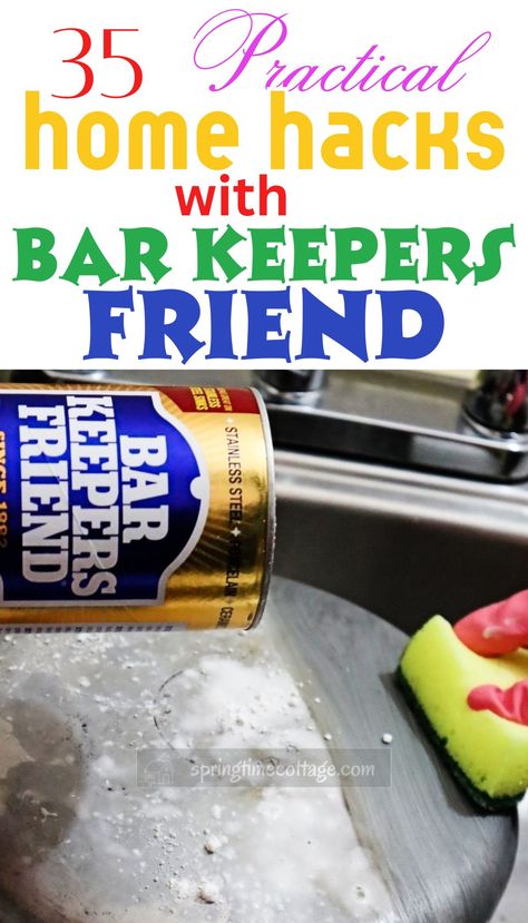 Elevate your home care with 35 smart ways to use Bar Keepers Friend! 🏡✨ From cleaning and polishing to tackling tough stains, this versatile product is a must-have. Simplify your home maintenance with these clever tips! #BarKeepersFriend #HouseholdHacks #CleaningSolutions #HomeCare Barkeepers Friend, Cleaning Stainless Steel Appliances, Cleaning With Hydrogen Peroxide, Borax Cleaning, Clean Grout, Removing Rust, Bar Keepers Friend, Baking Soda Cleaning, Bar Keeper