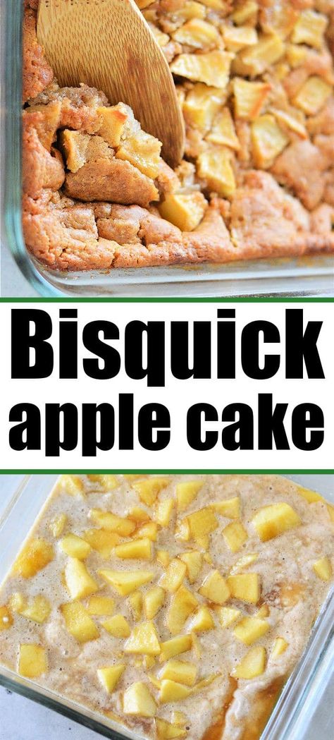 Quiche Bisquick Recipes, Bisquick And Apples Easy Recipes, Apples And Bisquick Recipe, Bisquick Banana Muffins Recipes, Apple Cobbler Bisquick Recipe, Apple Bisquick Recipes, Bisquick Quick Bread, Apple Cobbler With Bisquick, Bisquick Quick Bread Recipes