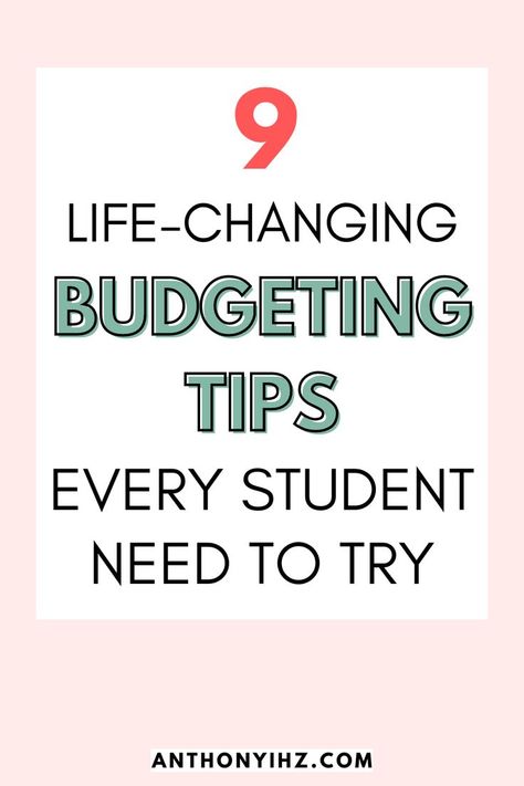 Money Saving Tips For Students, Monthly Budget College Student, How To Budget College Student, Budgeting Tips For College Students, Finance Tips For College Students, How To Save Money As A College Student, Budgeting For Students, College Student Budget Template, Money Saving Tips For College Students