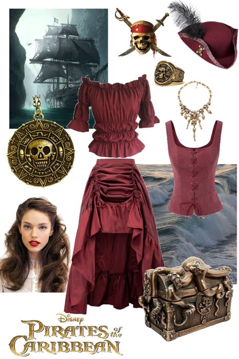 Elizabeth Swann Outfit | ShopLook Elizabeth Swann Outfit Ideas, Elizabeth Swann Pirate Costume, Elizabeth Swann Costume Diy, Elizabeth Swan Halloween Costume, Elizabeth Swan Aesthetic, Elizabeth Swann Costume Halloween, Elizabeth Swann Outfit, Elizabeth Swann Pirate, Pirate Cosplay Female