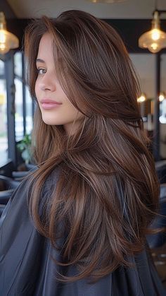 Long Brown Hair Updo, French Layered Haircut, Long Hair Soft Layers, French Long Hair, Fade Photography, Haircuts For Long Hair With Layers, Brown Hair Looks, Hair Mistakes, Hair Inspiration Long