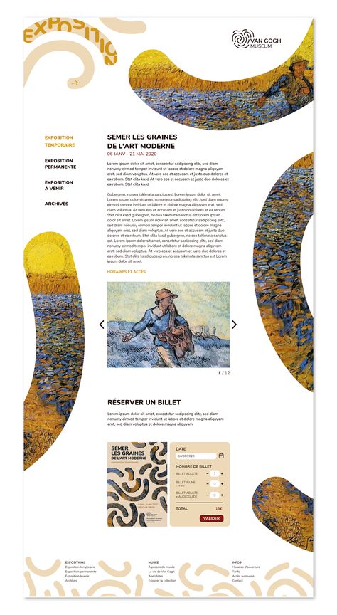 Van Gogh Infographic, Van Gogh Graphic Design, Van Gogh Magazine, Museum Infographic, Museum Poster Design, Museum Graphics, Van Gogh Book, Museum Magazine, Art Magazine Cover