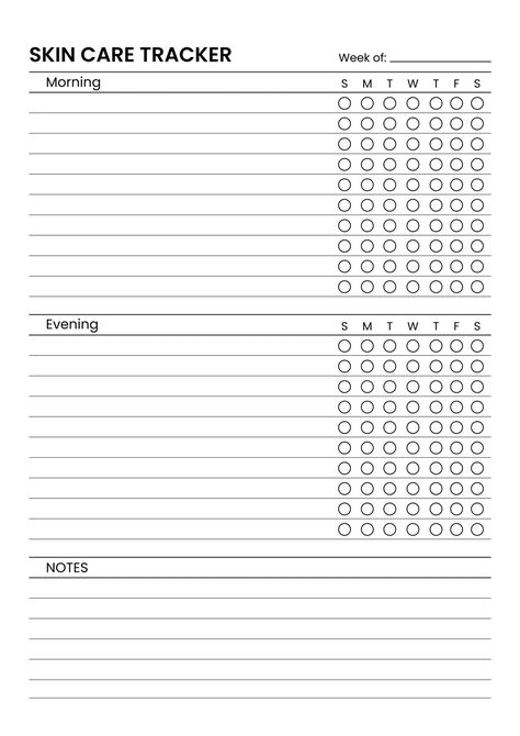 Skincare tracker – B&W Skin Care Tracker, Skincare Tracker, Skincare Goals, Invoice Design Template, Journal Tracker, Tracker Ideas, Goodnotes Template, Vision Board Images, Invoice Design