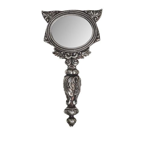 Alchemy Gothic Sacred Cat Hand Mirror Alchemy Gothic, Cat Hand, Handheld Mirror, Cat Paw, Gothic Decor, Hand Mirror, Wall Mounted Mirror, Mirror Designs, Memento Mori