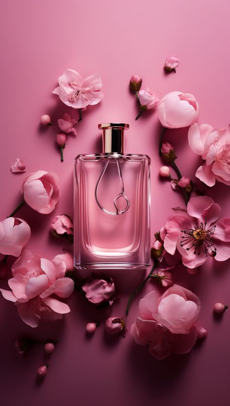 Romance de Ralph Lauren Pink Perfume Photography, Parfum Photography Ideas, Fragrance Photoshoot, Pink Parfum, Perfumes Aesthetic, Perfume Adverts, Angel Wings Decor, Fragrance Campaign, Feminine Perfume