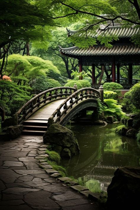 Japanese Homes, Japanese Garden Landscape, Garden Paradise, Asian Landscape, Japanese Garden Design, Asian Garden, Japanese Gardens, Japanese Landscape, Beautiful Landscape Wallpaper