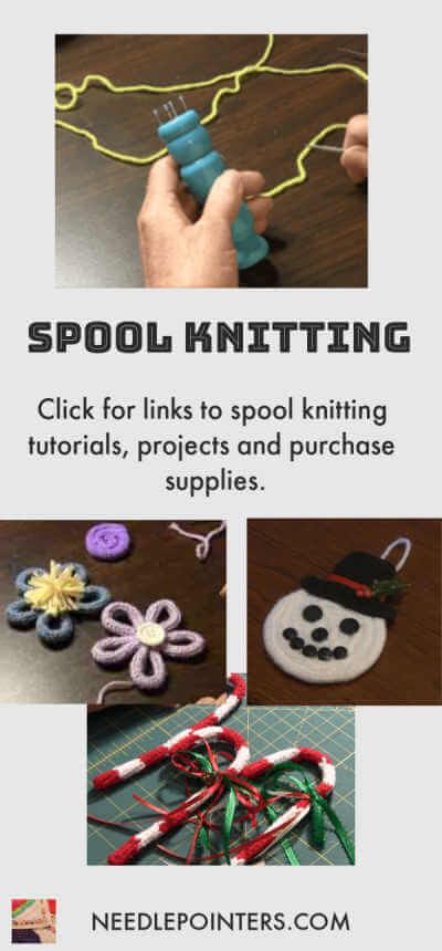 What is spool knitting? For generations, people have been spool knitting.  Click for spool knitting tutorials and projects to make! Things To Make With French Knitting, Spool Knitting Ideas, Spool Knitting Projects, Icord Knitting, Knitting Nancy, Diy Christmas Tree Garland, Knitting Spool, Cord Projects, Learn Knitting