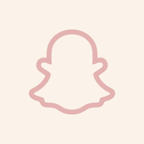 Beige Pink Icons, Snap Icon Aesthetic, Snapchat Icon Aesthetic Pink, Snapchat Aesthetic Icon, Iphone Widgets Pink, Coquette Aestethic Icons, Snapchat App Icon Aesthetic, Aesthetic Snapchat Icon, Snapchat Logo Aesthetic