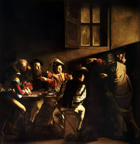 The Calling Of St Matthew, Calling Of St Matthew, Michelangelo Caravaggio, Italy Paintings, Caravaggio Paintings, Annibale Carracci, Saint Matthew, Baroque Painting, Jan Van Eyck