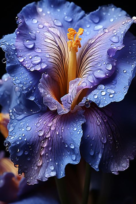 Iris Flowers/ Background Flower Photography Art, Close Up Art, Foto Macro, Macro Photography Nature, Macro Photography Flowers, Inspiration Nature, Flower Close Up, Macro Flower, Flowers Photo