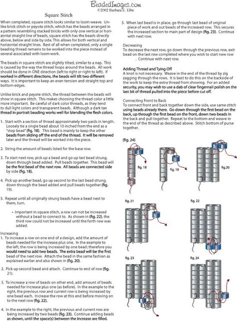 Bead Weaving Patterns Free, Huichol Pattern, Square Stitch, Bead Weaving Tutorials, Beaded Earrings Tutorials, Beading Patterns Free, Beaded Bracelets Tutorial, Stitch Tutorial, Brick Stitch Earrings