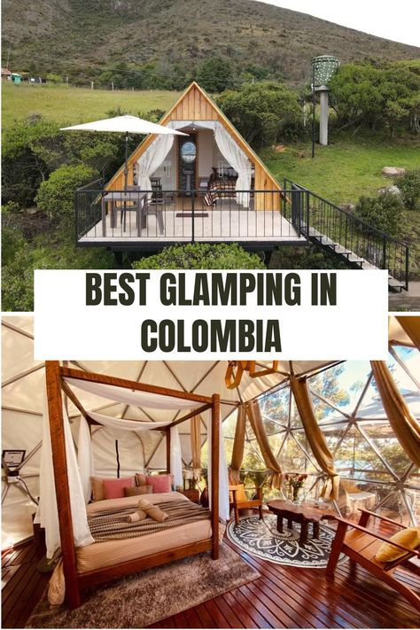 15 Best Places To Go Glamping in Colombia Glamping Colombia, Unique Glamping, Glamping Cabin, Comfortable Beds, Trip To Colombia, Camping Pod, Dreams Resorts, Cozy Cabins, Go Glamping