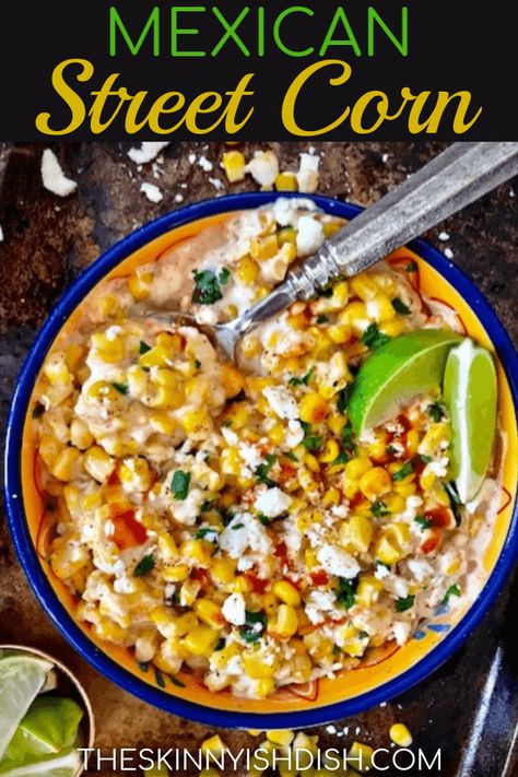 Mexican Street Corn Recipe, Street Corn Recipe, Corn Recipe, Mexican Street Corn, Street Corn, Taco Night, Mexican Street, Corn Recipes, Salad Side Dishes