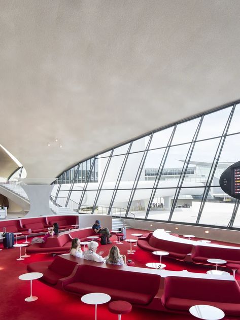 Revit Design, Twa Flight Center, Airplane Hanger, Twa Terminal, Twa Hotel, Nyc Architecture, Googie Architecture, Midcentury Architecture, Retro Interior Design