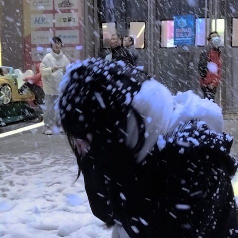 The Snow, A Woman, Walking, Christmas