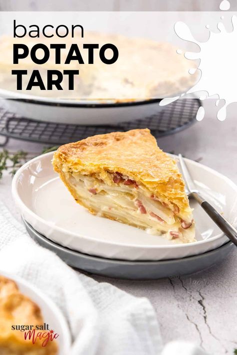 Fancy but comforting all at once, this Bacon Potato Tart is easy as pie to make. Potato Pot Pie, Potato Tart, Bacon Pie, Potato Pie Recipe, Potato Bacon, Potato Filling, Bacon Potato, Pot Pies Recipes, Favorite Pie