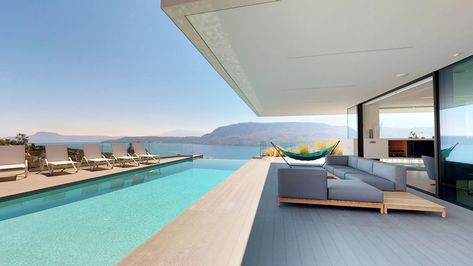 Greece Matterport, Matterport Greece, Matterport Villa, Outdoor Pool House, Matterport House, Indoor Pool House, Greece Villa, Mansion Tour, Greek Villas