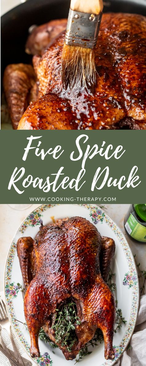 Whole Duck Recipes Asian, Bake Duck Recipe, Roasted Duck Chinese Style, Wild Duck Recipes Hunting, Holiday Duck Recipes, Duck Christmas Dinner, Cajun Duck Recipes, Duck Thanksgiving Recipe, Pecking Duck Recipe