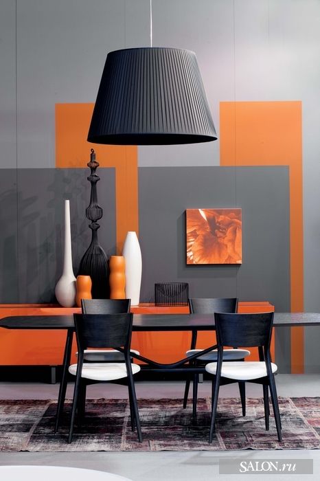 / Terracotta Interior, Basement Decoration, Contemporary Basement, Deco Orange, Black Living Room Decor, Desi Wedding Decor, Black Living Room, Restaurant Interior Design, Modern Wallpaper