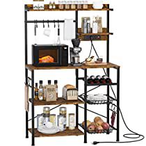 Check this out! Wood Storage Shelves, Coffee Bar Station, Baker's Rack, Microwave Stand, Spice Rack Organiser, Microwave In Kitchen, Kitchen Storage Shelves, Bakers Rack, Kitchen Storage Rack