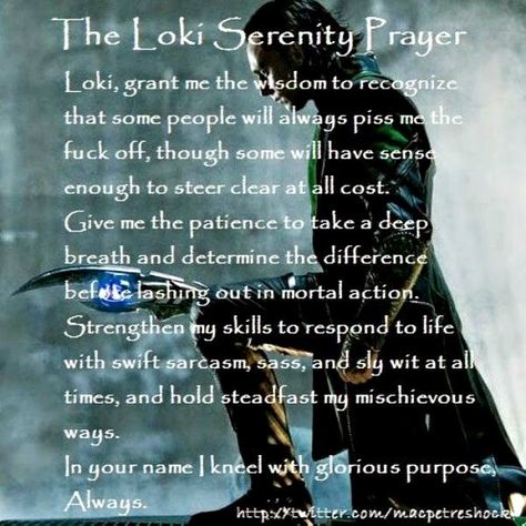 Loki Serenity Prayer Prayers To Loki, Loki God Of Mischief Norse Mythology, Offerings For Loki, Norse Prayers, Loki Altar, Norse Pagan Altar, Loki Deity, Loki Norse Mythology, Loki Mythology