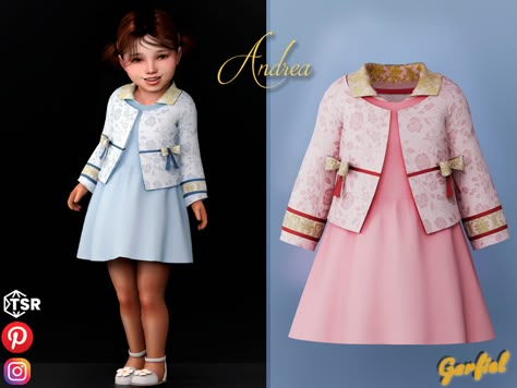 The Sims Resource - Andrea - Cute floral outfit Sims 4 Cc Family Clothes, Sims 4 Infant Formal Cc, Sims 4 Cc Girl Clothes Kids, Ts4 Child Cc Clothes, Sims 4 Cc Toddler Clothes Girl, Ts4 Toddler Cc Clothes, Sims Cc Child Clothes, Sims 4 Baby Clothes Cc, Sims 4 Infants Cc Clothes