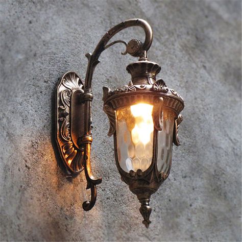 Vintage Outdoor Lighting, Antique Wall Lights, Country Chandelier, Outdoor Wall Light Fixtures, Luminaire Original, Modern Outdoor Wall Lighting, Luminaire Vintage, Vintage Wall Sconces, Vintage Wall Lights