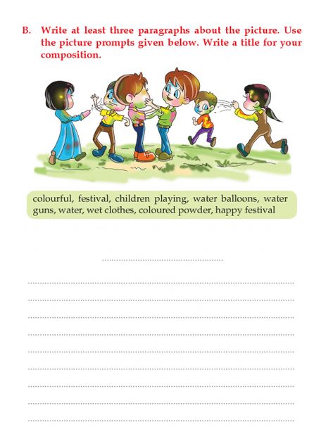 Writing skill -grade 3 - picture composition (8) Creative Writing Worksheets For Grade 1, Picture Composition For Grade 4 English, Writing Skills Worksheets, Picture Story Writing, Creative Writing Worksheets, English Creative Writing, Writing Comprehension, Writing Skill, Writing English