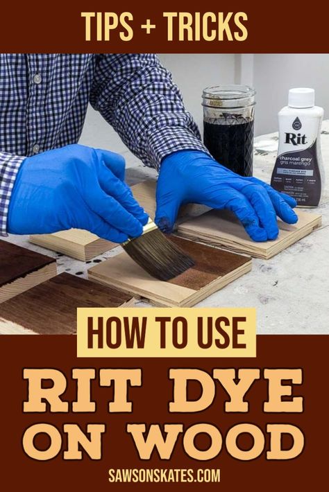 Rit Dye Furniture, Woodworking Finishes, Sanding Tips, Diy Wood Floors, Rit Dye, Wood Building, Got Wood, Sewing Crafts Tutorials, Construction Crafts