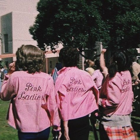 Pink Ladies Halloween, Grease Aesthetic, Pink Lady Costume, Pink Ladies Grease, The Pink Ladies, Grease 1978, Grease Live, Grease Is The Word, Grease Movie