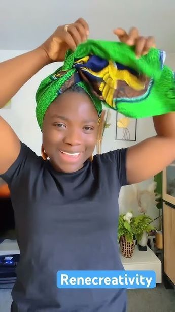 Ways To Tie Headwrap, Doek Styles With Short Hair, How To Tie A Head Wrap With Braids, Simple Gele Styles Head Wraps, Tying Scarf On Head, How To Tie Head Wraps, How To Tie A Head Wrap, Gele Styles Head Wraps, Headwrap Hairstyles Tutorials