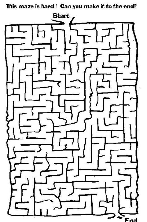 Printable Mazes - Print your Maze Hard puzzle | All Kids Network Hard Mazes, Maze For Kids, Mazes For Kids Printable, Coloring Games For Kids, Coloring Games, Maze Worksheet, Printable Mazes, Maze Print, Hard Puzzles