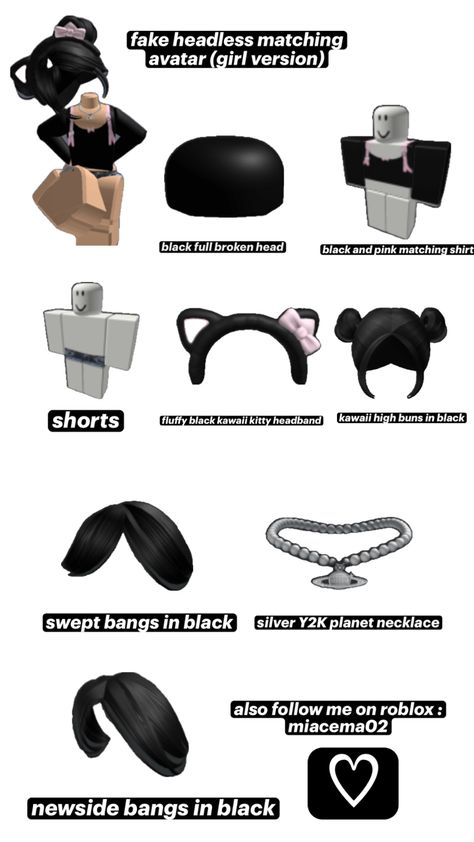 Fake Headless, Matching Avatar, Bloxburg Decals Codes Aesthetic, Emo Fits, Avatar Girl, Hood Girls, Bloxburg Decals Codes, Survival Skills Life Hacks, Girl Code