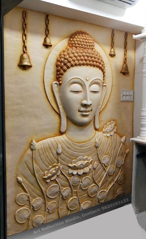 Buddha Painting On Wall, Buddha Wall Decor, Buddha Home Decor, Mural Art Design, Buddha Art Drawing, Buddha Artwork, Buddha Decor, Logo Game, Buddha Wall Art